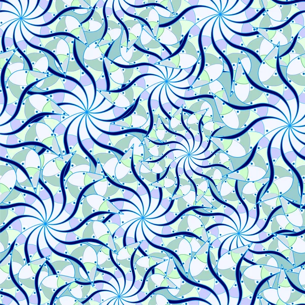 Kleurrijke naadloze patroon - abstracte bloemen — Stockvector