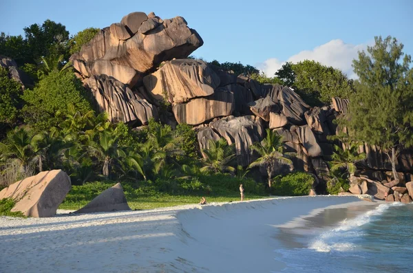 la digue, Seyşeller Adası grand anse Plajı