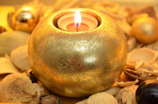 Kerzenlicht mit Deko