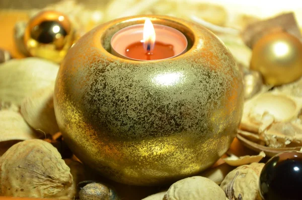 Kerzenlicht mit Deko