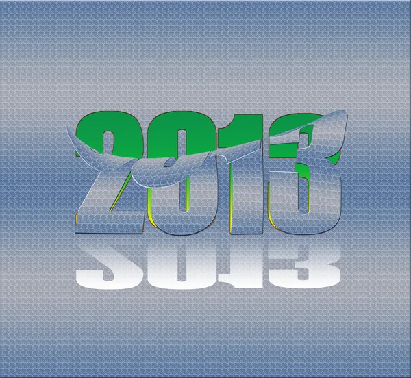 Металлическая наклейка 2013 года — стоковое фото