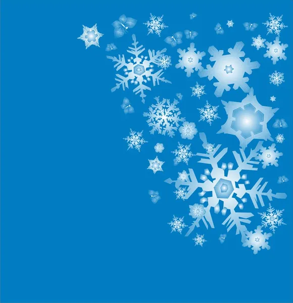 Синий снег Новый год — стоковое фото