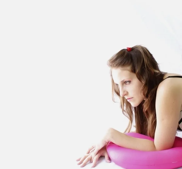 Mujer mintiendo — Foto de Stock