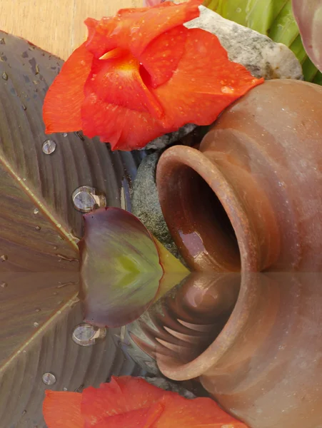 Prachtige natuur achtergrond water — Stockfoto