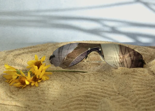 Lunettes de soleil de la plage — Photo