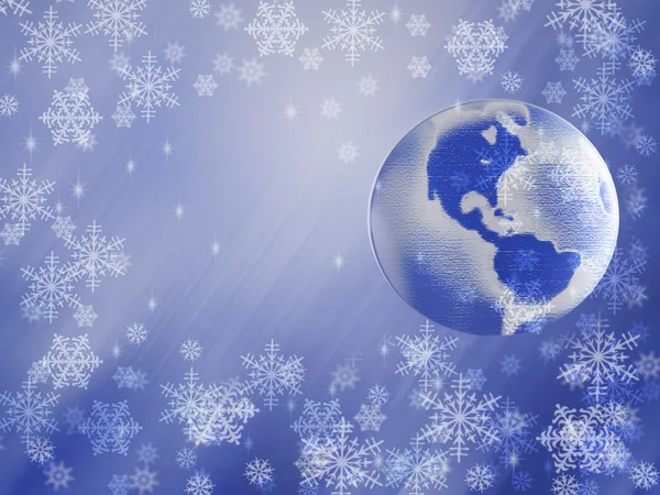 行星地球的冬天 — 图库照片