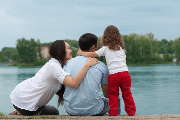 Padre, Madre e Hija — Foto de Stock