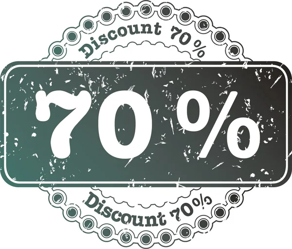 Stamp Discount seventy percent — Stock Photo, Image