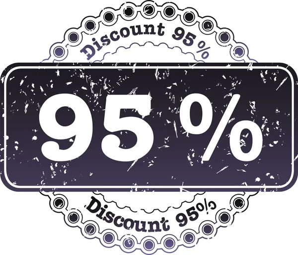 Stamp Discount ninety five percent — Stock Photo, Image