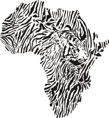 Kaplan kamuflaj Afrika'da sembolü