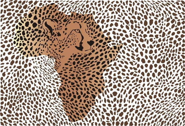 Hintergrund des afrikanischen Geparden — Stockvektor