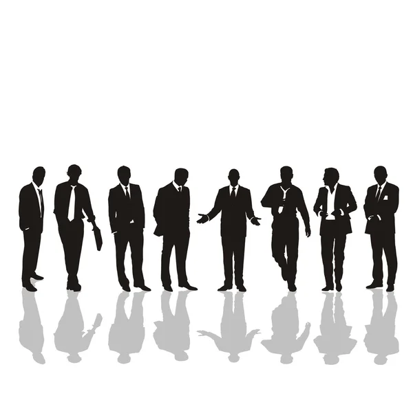 Men in business suits — Stock Vector