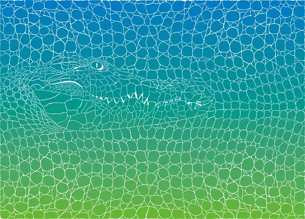 Crocodile abstract background — Stock Vector