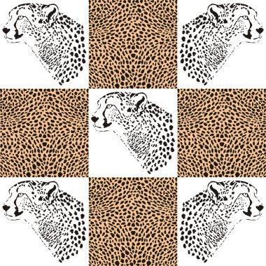 Cheetah modelleri Tekstil ve duvar kağıdı