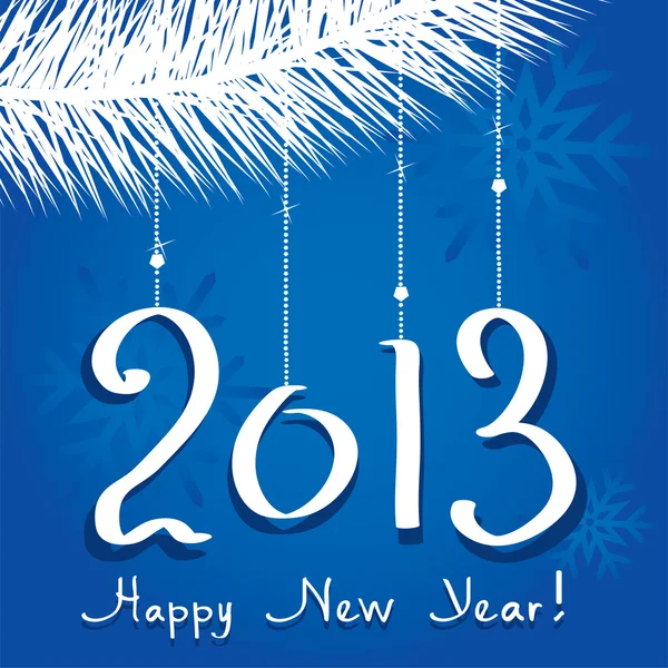 Mutlu yeni yıl tebrik vektör 2013 Stok Vektör