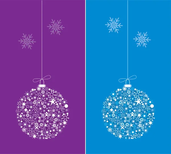 Boules de Noël vectorielles — Image vectorielle