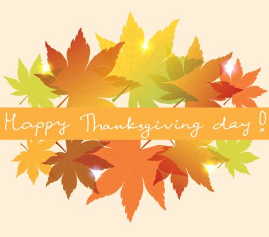 sonbahar yaprakları ile vektör arka plan