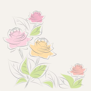 vektör çiçek arka plan