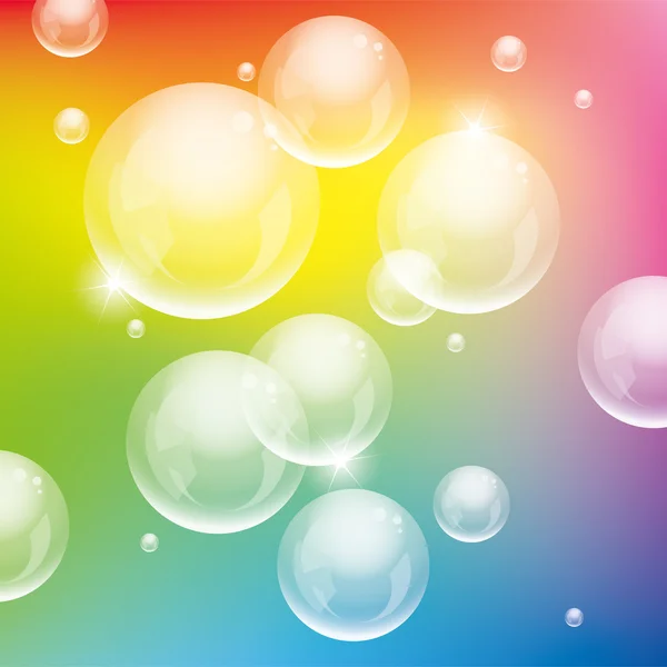 Vektor färgglada bubblor — Stock vektor