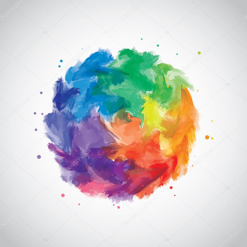 vector abstract watercolor background