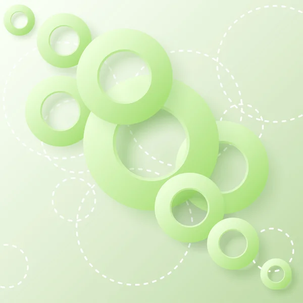 Vector  geometric paper circles — Stock Vector