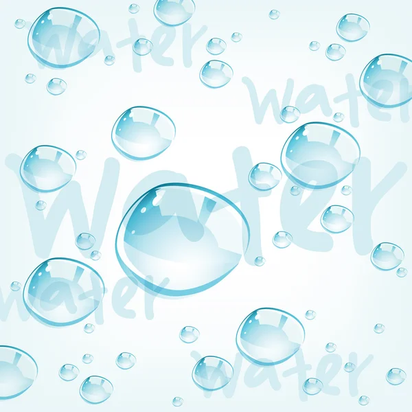 Vector water drops — Stock Vector