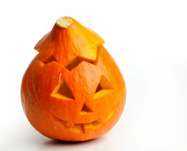 Halloween pompoen jack o'lantern — Stockfoto