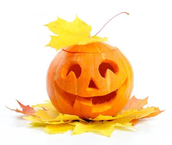 Abóbora de Halloween Jack O 'Lantern Fotografias De Stock Royalty-Free