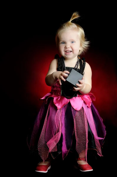 Halloween baby witch — Stock Photo, Image