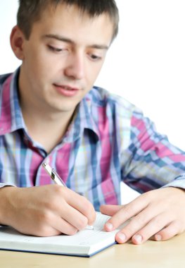 işadamı iş günlüğüne yazma