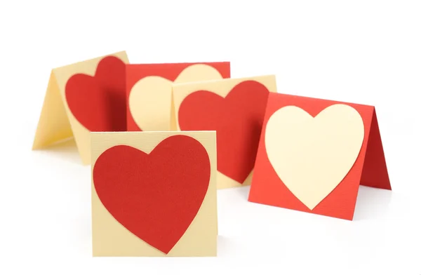 Pohlednice. srdce pro Valentýna. — Stock fotografie
