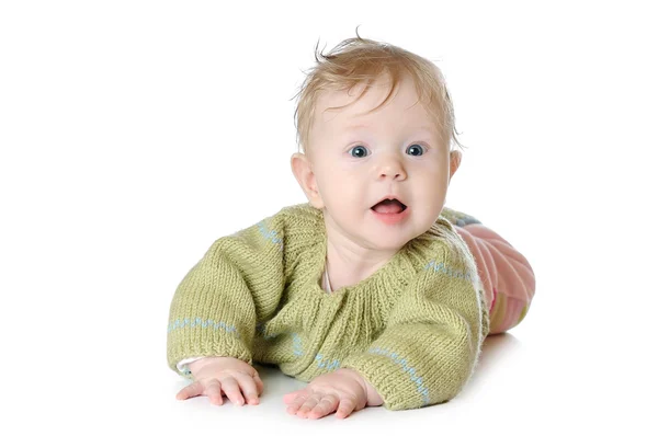 Portrait of five months old baby girl — Stock Photo, Image