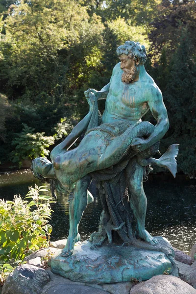 Neptunstatue Viktoriapark — Stockfoto