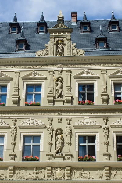 Erfurter Stadthausfassade — Stockfoto