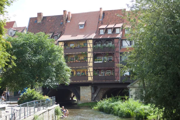 River Gera in Erfurt — Stock Photo, Image