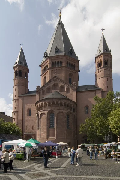 Domplatz Mainz — Zdjęcie stockowe