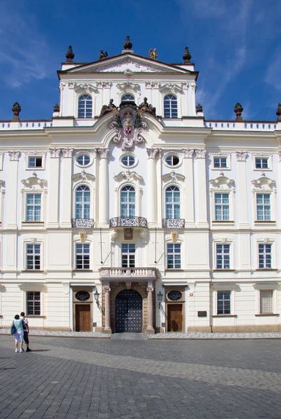 Haus am Hradschin — Stockfoto