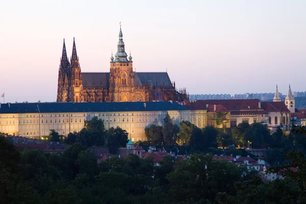 Hradschin bei Nacht — Stockfoto