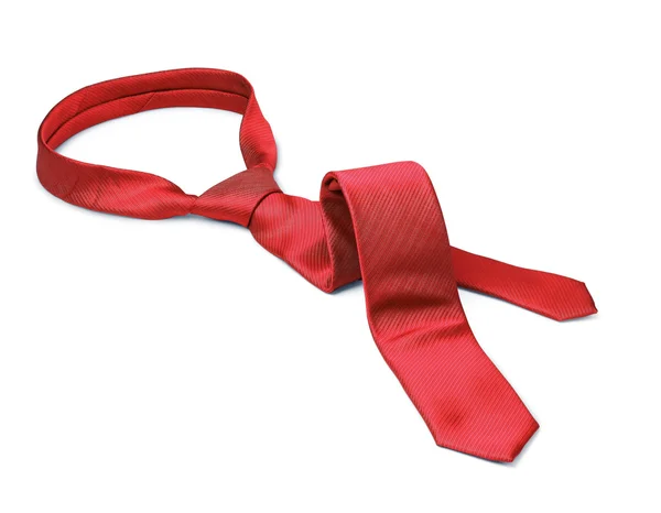 Kırmızı kravat çıkarmış — Stok fotoğraf