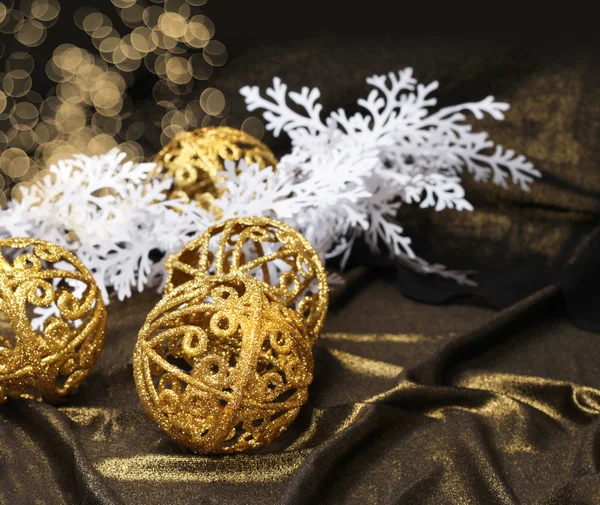 Golden Christmas decoration — Stock Photo, Image