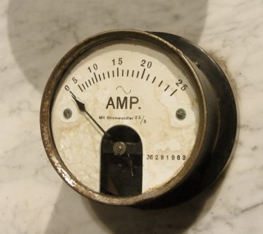 Vintage ampermetre portre