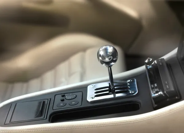 Sports car gearshift knob — Stock Photo, Image