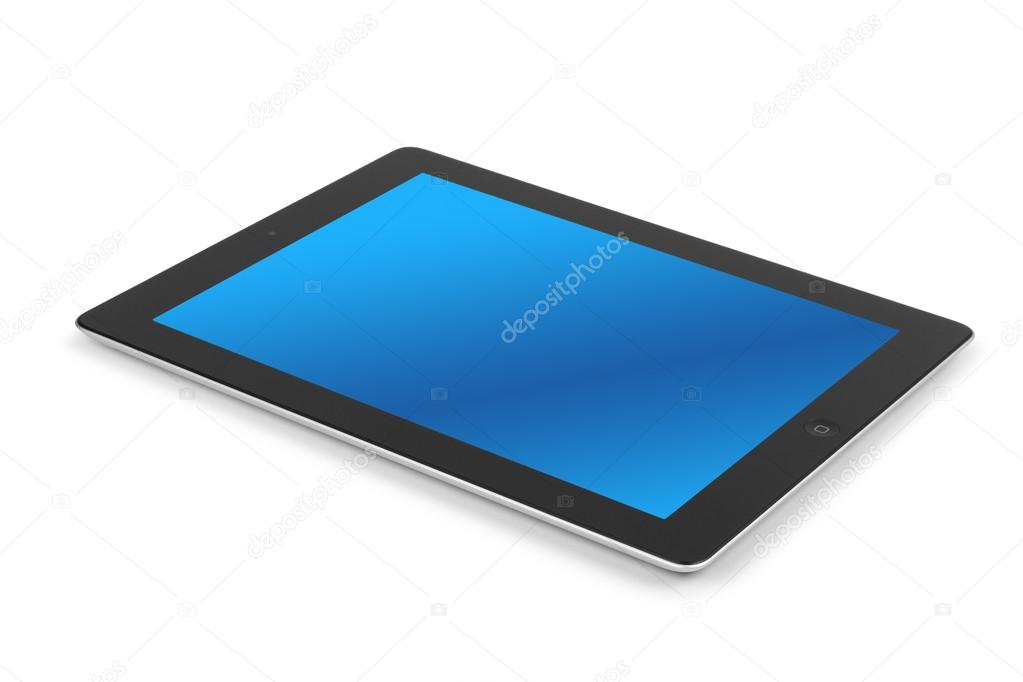 Tablet computer isolated