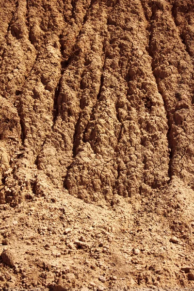 Solo castanho agrícola seco — Fotografia de Stock