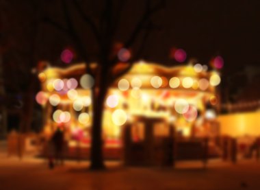 bulanık atlıkarınca ışıklar bokeh