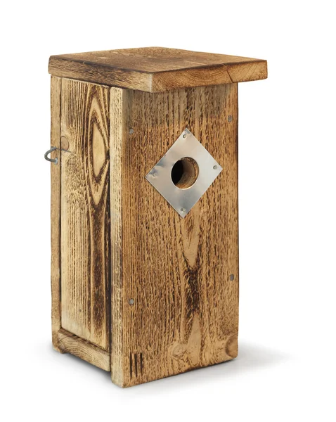 Wooden birdhouse isolated — Stock Photo, Image