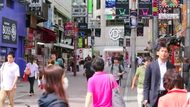 Shibuya, center gai. szerkesztőség. — Stock videók