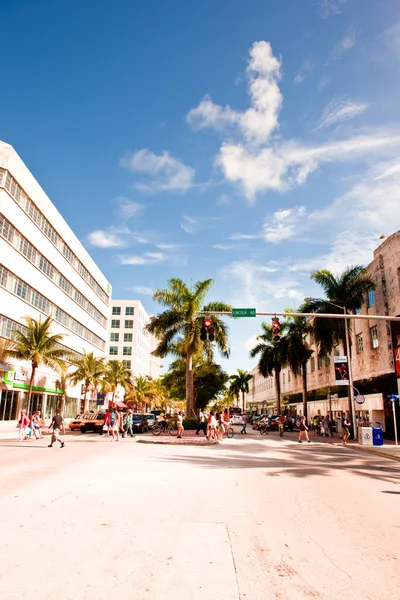 Miami Beach urban street scene, Miami, Florida — Stock Photo, Image