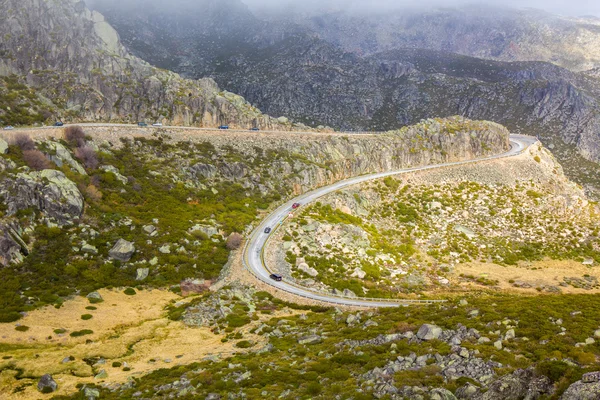 Mountain road, Serra Estrela, Portugal — Stock Photo, Image