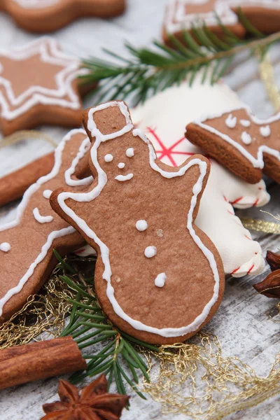Gingerbread snowman — Stock Photo, Image
